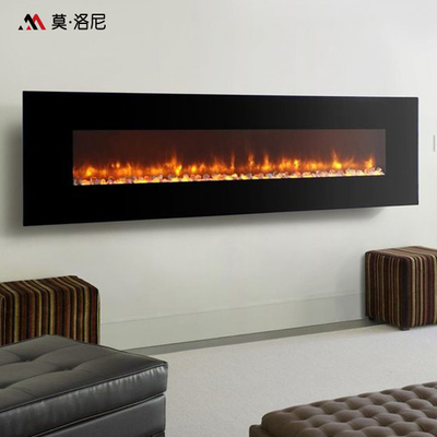 1980mm Wall Mounted Electric Fireplace Classical Style 10-50Sqm Warm Area